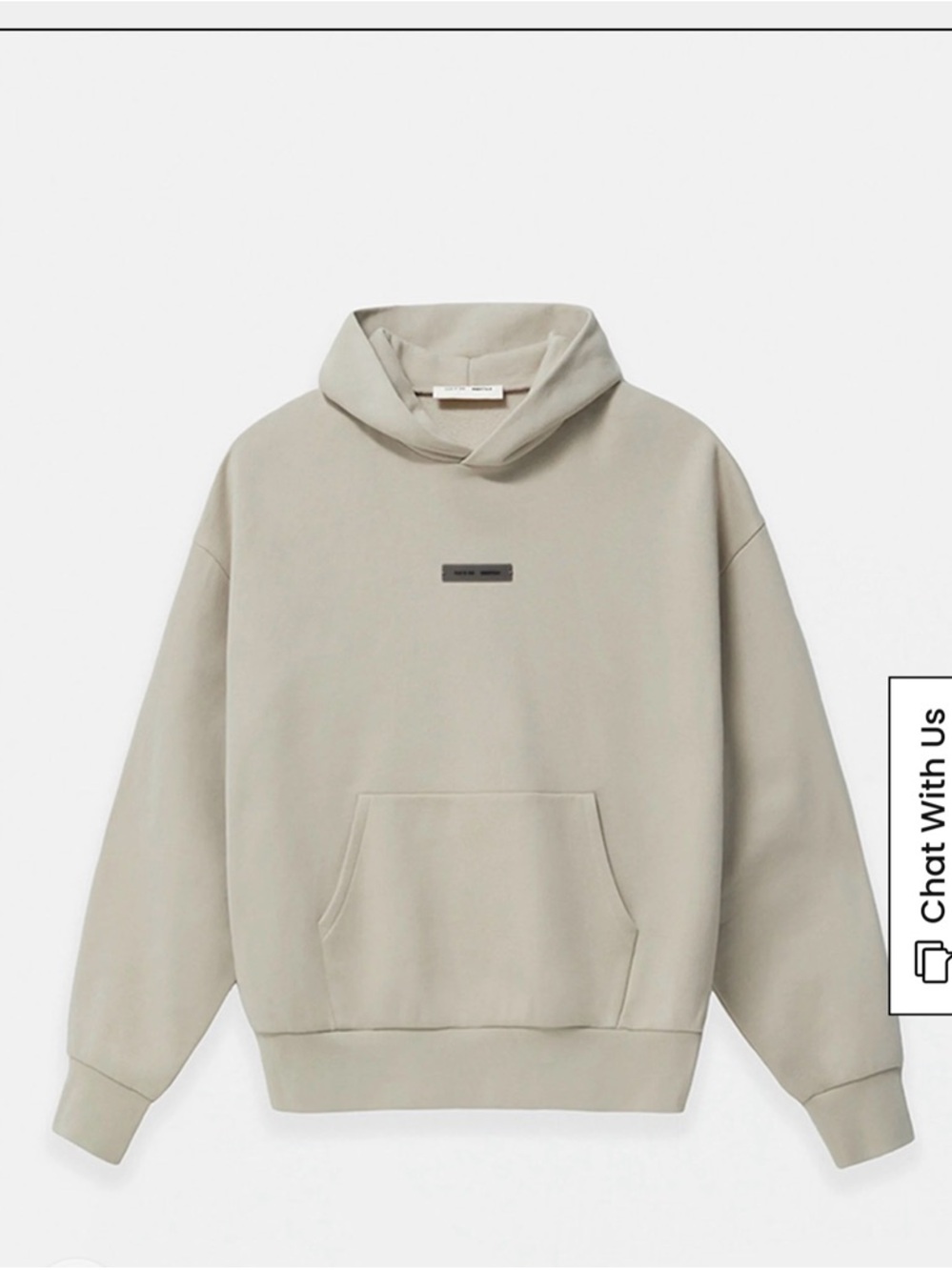 NWT Fear of God ESSENTIALS Abbey Stone Classic Fleece Hoodie